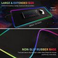 RGB Gaming Large Size Mouse Pad | 300 x 800 mm Large RGB Keyboard, Mouse Pad | RGB 14 Lights Effect Gaming Pad | Imported RGB PUBG Gaming Mouse Pad extra Large Extended soft led mousepad with 14 RGB Spectrum Mode For Pro Gamers PC laptop Mousepad. 