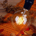 【BestGO】Led Edison Filament Bulb G80 G95 G125 Big Round light bulb 4W 6W 8W 12W filament bulb E27 clear glass indoor lamp AC220V. 