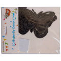 Pack of 12 Single-Color Butterfly Wall Decorations. 
