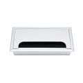 PACK OF 5 PCS COMPUTER DESK OFFICE TABLE WIRE CAP / WIRE COVER ALUMINIUM RECTANGLE 6 X 3. 