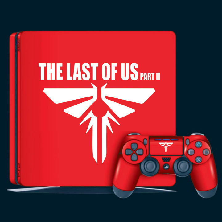 ps4%20slim%20skin%20LAST%20OF%20US%20with%202%20controller%20skin%20-%20Image%203