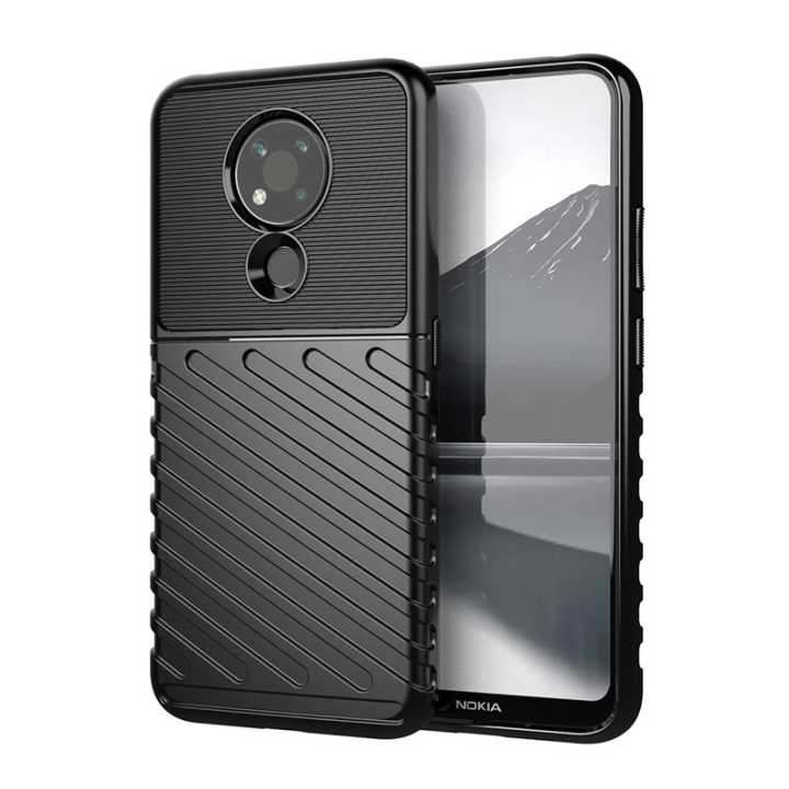 Nokia 3.4 Case Soft TPU Raw Material Thunderbolt Shock-Proof Anti-Drop Protection Cover