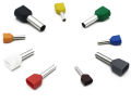 Double Pipe Twin Cord Electrical Wire Insulated Ferrules Crimp Terminal Block Connector Terminator. 