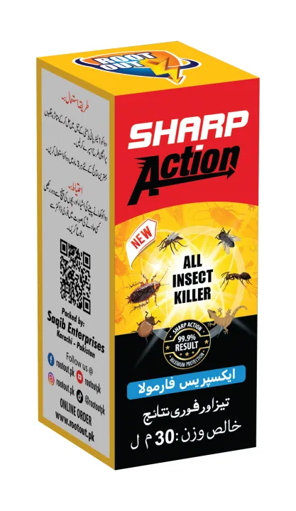 Insect Sharp Sharp Action All Insect Killer Liquid- 30ml- ROOTOUT inscet killer ...