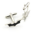 [ New ] Fashion Halloween Bat Shape Metal Cufflinks Batman Logo Cufflinks Men's Festival Dress up Clothing Accessories. 