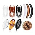 Banana Hair Clips Clincher Large Double Comb Banana Clip Banana Fishtail Clip-mix-color. 