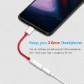 Original Oneplus Earphone Jack Adapter Type-C To 3.5mm Headphone Connector, Noise Cancelling Headphones Jack Converter Audio Adapter for OnePlus Nord CE/ 10 Pro/ 9 Pro/ 9/ 9R/ Nord/ 8 Pro/ 8T/ 8/ 7T Pro/ 7T/ 7T Pro/ 7 Pro/ 6T/ 6 (3.5MM Jack). 