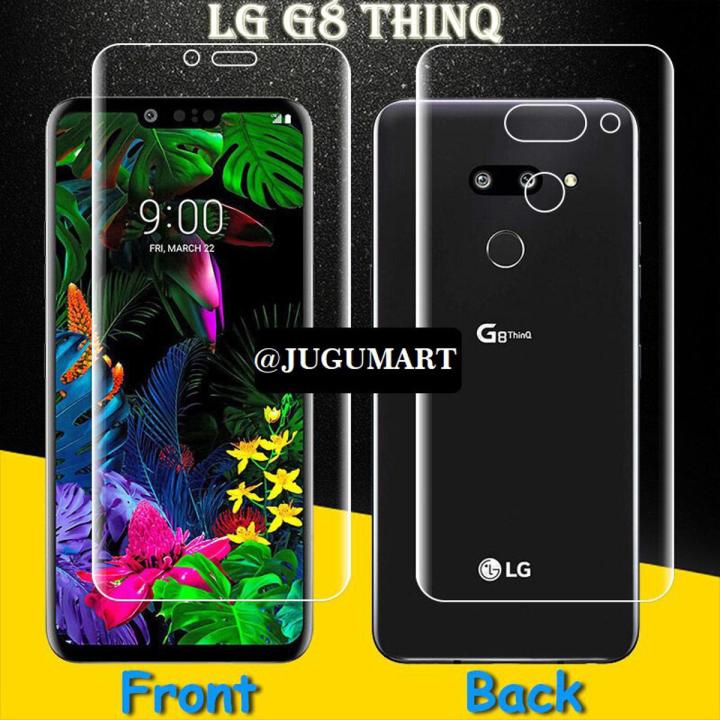 LG G8 THINQ Front and Back Hydrogel film jelly protector for LG G8 THINQ