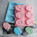 New Healthy Materials Honey Bee Silicone Soap Mold 6 Cavities Handmade Molds SEVICH. 