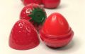 Strawberry Shape Lip Balm Softer Lips Pink. 