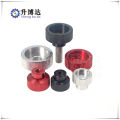 Aluminum alloy hand screw internal thread type dish knob nut fixed knob handle embossed through hole nut. 