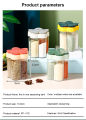 4 In 1 Transparent Spice Jar Set Salt And Pepper Seasoning Bottle Lid Kitchen Storage Container Accessories - 1Pcs. 