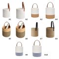 Jute Woven Cotton Flower Basket Wall Hanging Pot Planter Home Storage Basket For Kitchen Tableware Bathroom Sundries Organizer. 