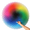 1000 Pcs Jigsaw Round Rainbow Colors Puzzles For Kids and Adults Puzzle For Teenagers 1000 Pieces Large Circle Gradient Color Fun and Challenging Family Game (Rainbow). 
