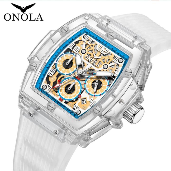 ONOLA brand new fashion business luxury, waterproof, date, casual, quartz men's watch