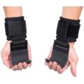 Heavy Duty Metal Support 1 Pair Weight Lifting Hooks Hand Grip Support Wrist Straps for Men and Women Fitness Gym Wear - Hand Grips Workout Pads with Built in Adjustable Wrist Support Wraps for Power Lifting , Deadlift, Pull up bar, Liftups, Shrugs. 