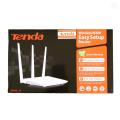 Tenda F3 300Mbps Wireless WiFi Router, Multi Language Firmware, 1*WAN+3*LAN Ports, Perfect to Small & Medium House,Easy Setup. 