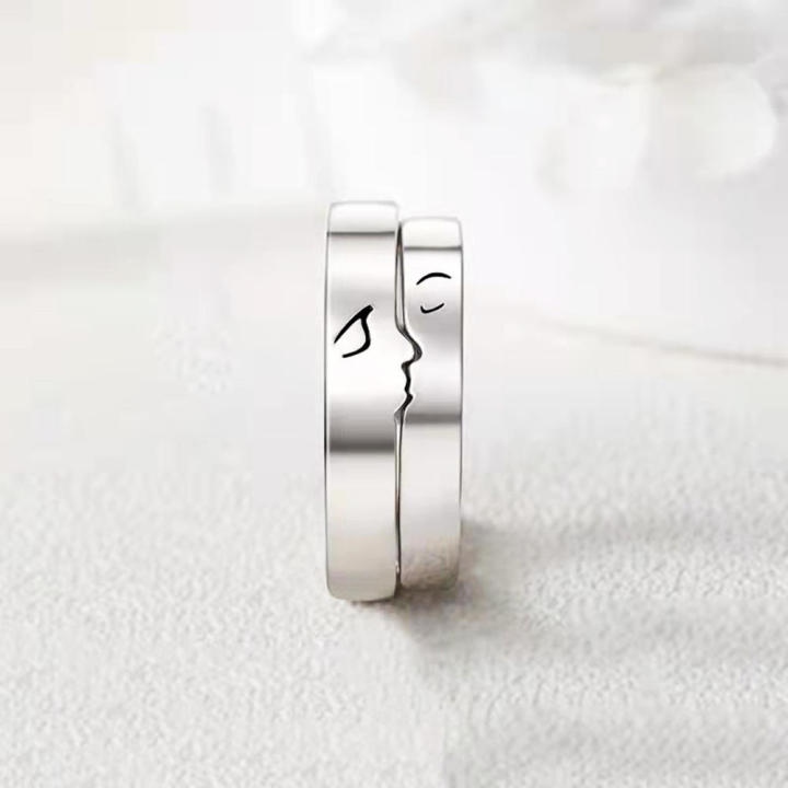 Couple Rings Stainless Steel Ring Setting His And Hers Matching