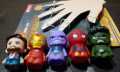 Pack of 5 Marvel Studio Avengers Fingers Puppets For Kids Hand Rubber Toys For Baby Kids. 