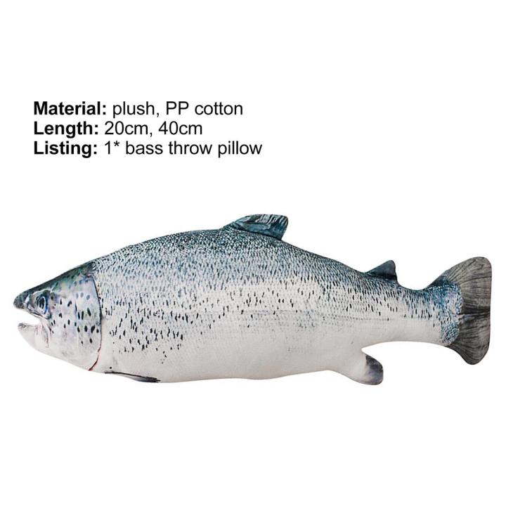 Stuffed Doll Built-in PP Cotton Cartoon Fish Plush Pillow