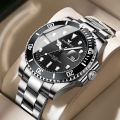FenzunFNGEENLuminous Green Submariner Watch Men's Quartz Watch Sports Style Refined Steel Belt Calendar Foreign Trade New. 