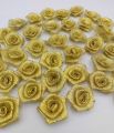 10 PACK OF 1.5-INCH GOTTA PATTI FLOWERS IN GOLDEN COLOR DESIGN 2. 