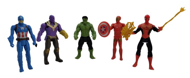 Avengers%20assemble%20thanos%20hulk%20spiderman%20iron%20man%20captain%20America%20%20%20figure%20set%20for%20kids-%205%20figures%20-%20Image%202