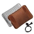 Electric Hot Water Bottle Heat Pad (Heat Bag) for Pain Relief Multicolored Electric Massagers for Menstrual Cramps. 