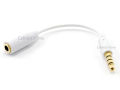 3.5mm 3 Pole TRS Female to 4 Pole TRRS Male Adapter Stereo Cable for Smartphones. 