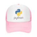 Unisex Programmer Python Symbol Trucker Hat Adult Computer Developer Programming Coder Adjustable Baseball Cap Men Women Outdoor. 
