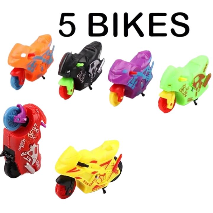 HOT DEALS NO1.Pack of 1Mini Hot Wheels Bike Friction Toy For Kids Small Size Heavy Bike Toy Attractive Colors only 39