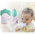 1 Piece Baby Teether Glove, Newborn Infant Baby Silicone Teether Baby Teething Gloves, Baby Teething Mitten, Silicon Teething Gloves. 