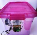 24 fertile eggs small semi automatic 220v domestic supply incubator brooder chicks hatching educational easy accurate manual works also on ups and generator. 