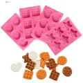 Easy Release Cookie Mold Silicone Cookie Mold Set Easy Release Baking Molds for Fondant Cake Chocolate Candy More Kitchen Supplies for Creative Treats Round Square Star Heart Shapes for Southeast. 