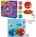 Liberty Mall Magic Flying Saucer Ball Frisbee Deformation UFO Football Flat Throw Disc With LED Light Flying Toys Outdoor Garden Beach Game Toy. 