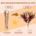 100PCS Boho Decor Flowers Natural Dried Flowers for Home Decor Boho Bathroom Decor, Office Decor. 