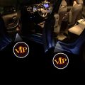 2Pcs Universal Wireless Led Car Door Light Logo Projector Ghost Shadow Lights HD Courtesy Welcome Lamp Auto Interior Accessories-B. 