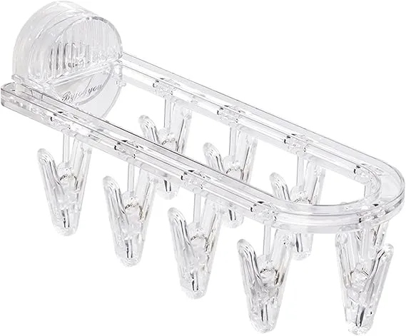 oldable Clothes Drying Racks with 9 Clips, Wall Mount, Drying Rack Drip ...