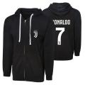 Ace -Black STYLISH  JAVENTUS RONALDO 7 Fleece Hoodie for Men. 