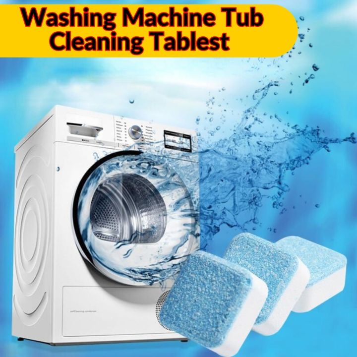 Pack of 12 Tablets Washing machine cleaner tablet tub cleaner drum cleaner tablet front and Top load washing machine cleaner automatic washing machine cleaner