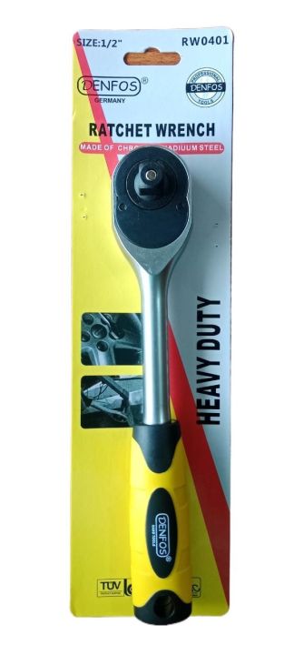 DENFOS Ratchet Wrench Steel 1/2