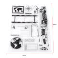 Clear Stamp Scrapbook Photo Cards Postcards 14x18cm Rubber Seal Silicone Stamps Craft Tool. 