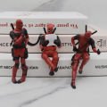 3pcs/set Deadpool Anime Action Figure Sitting Posture Model X-Men Mini Doll Car Decoration Marvel Collection Figurine Kids Toy Latei Posies. 