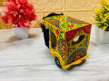 Truck Art Miniature Rickshaw Model | Handcrafted Souvenir. 