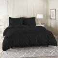 Black Quilt/Duvet Cover Set. 