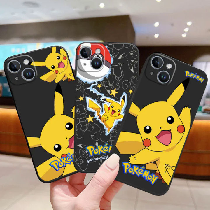 Pokemon Pikachu Capa TPU soft case for Apple iPhone SE 13 mini XR Xs x 7 8 6s 11 pro Max 12 14 15 plus 13pro 14 15 Pro Max cute