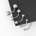 5pcs 16G 2.5-6mm Eyebrow Piercing Lip Ring Curved Barbell Stud Body Jewelry Lonni. 