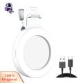 Magnetic Selfie Light 180° Rotatable Led Selfie Ring Light with Mirror Super Bright Rechargeable 3 Modes Perfect Makeup Fill Light for Phone. 