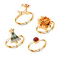 New Adjule Ring Adjule Delicate Cartoon Chrit anta Ring. 