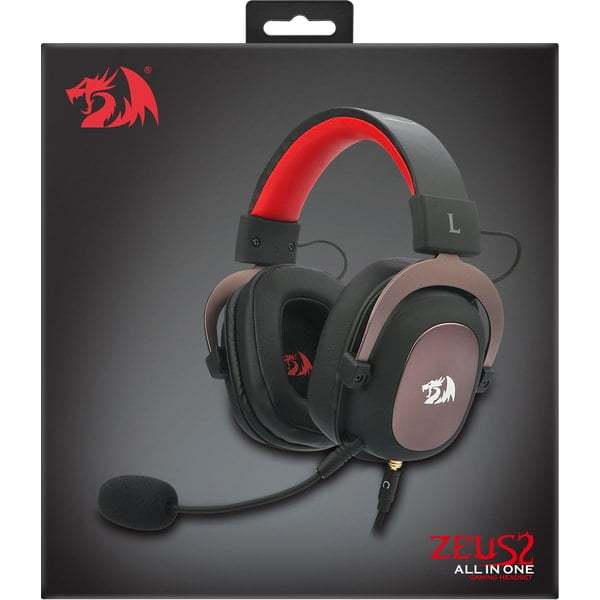 Redragon H510 Zeus2 Wired Gaming Headset, 7.1 Surround, Detachable Microphone